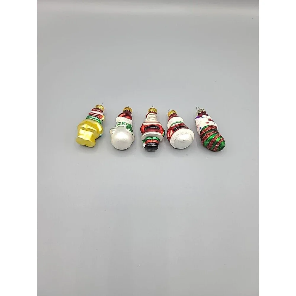 Christmas Mini Ornaments Collection 4 G&D Lot Of 5